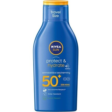 

Солнцезащитное молочко Nivea Sun Protect & Hydrate Travel, размер Spf50+, 100 мл
