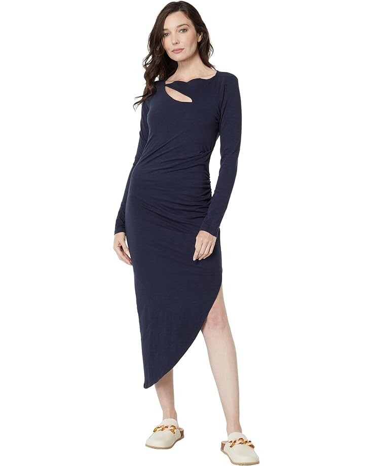 

Платье SUNDRY Drape Cutout, темно-синий