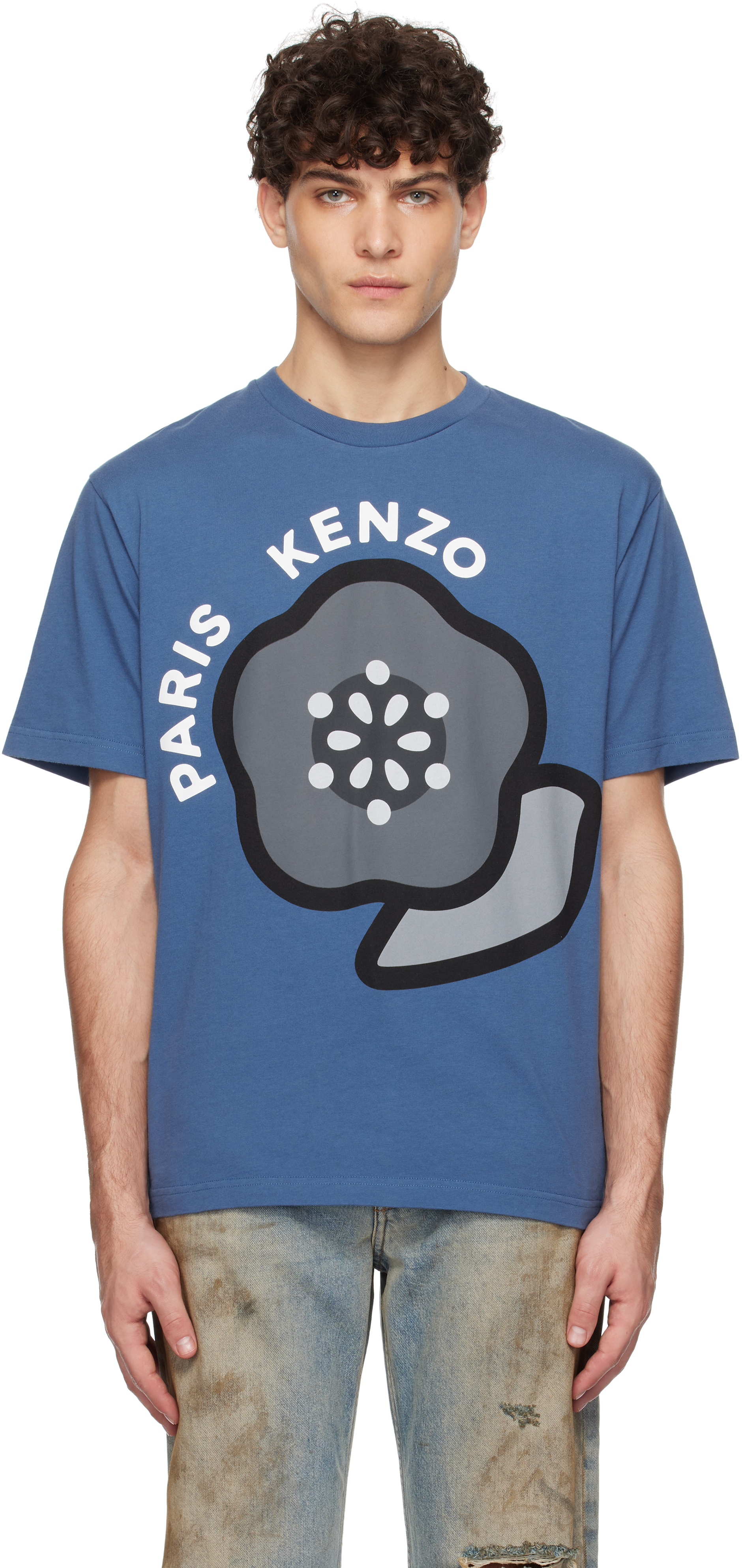 

Футболка Paris Pop Kenzo, синий