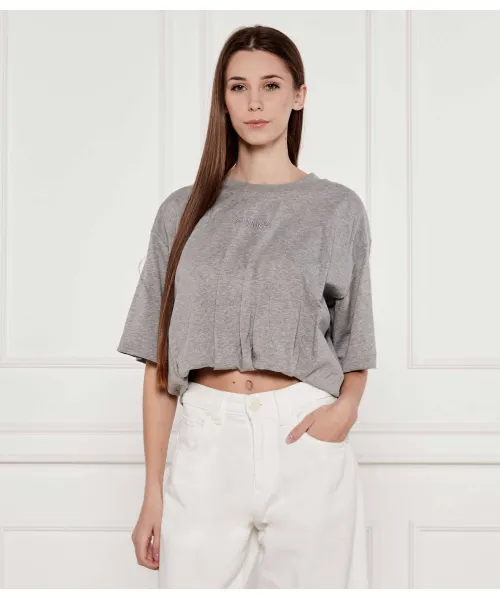 

Футболка «Нуга» Cropped fit Pinko, серый