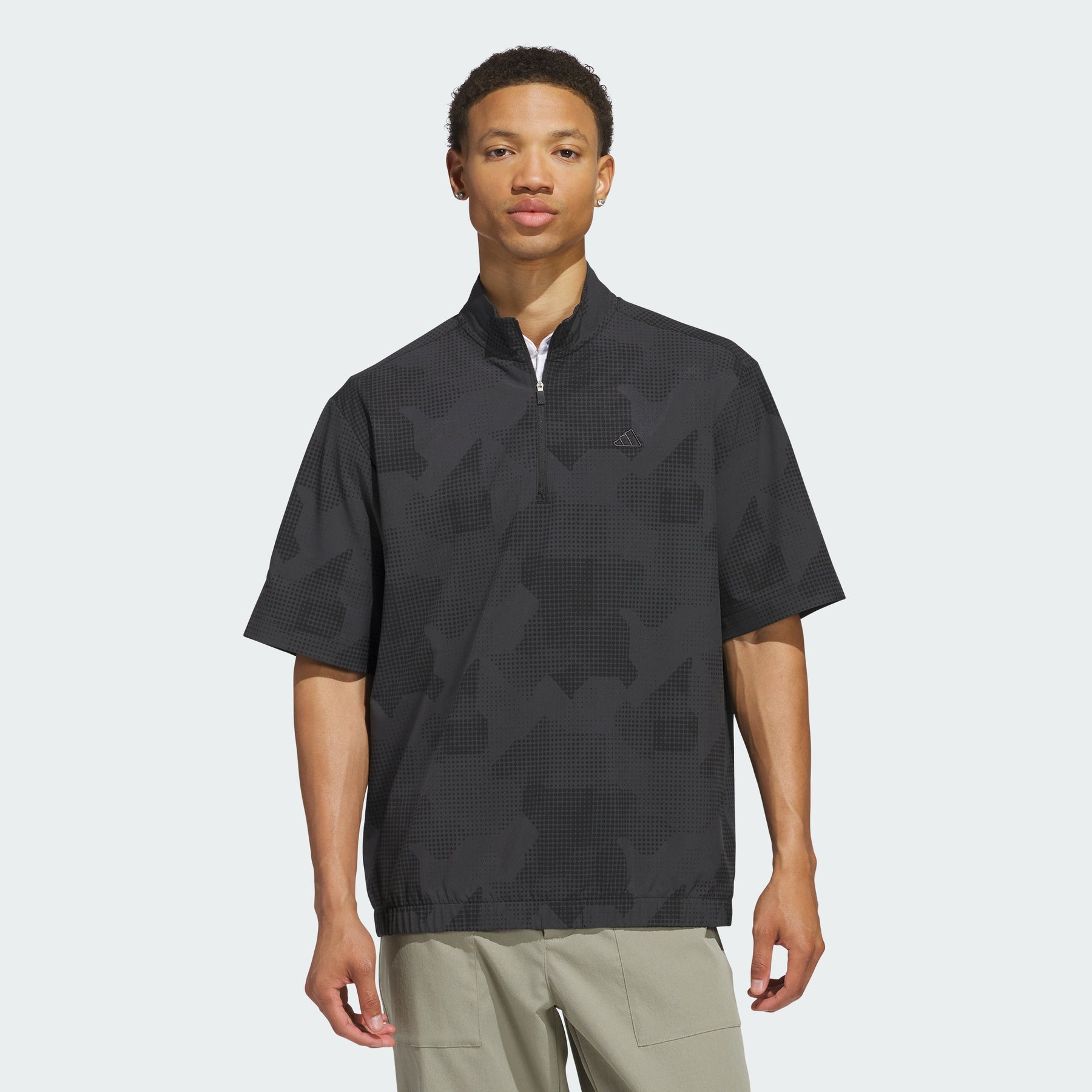 

Пуловер Go-To DWR с коротким рукавом и полумолнией Adidas, black