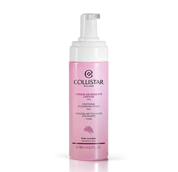 Гель для умывания Collistar — Успокаивающий очищающий мусс Mousse Detergente Lenitiva, 180 мл — фото 2