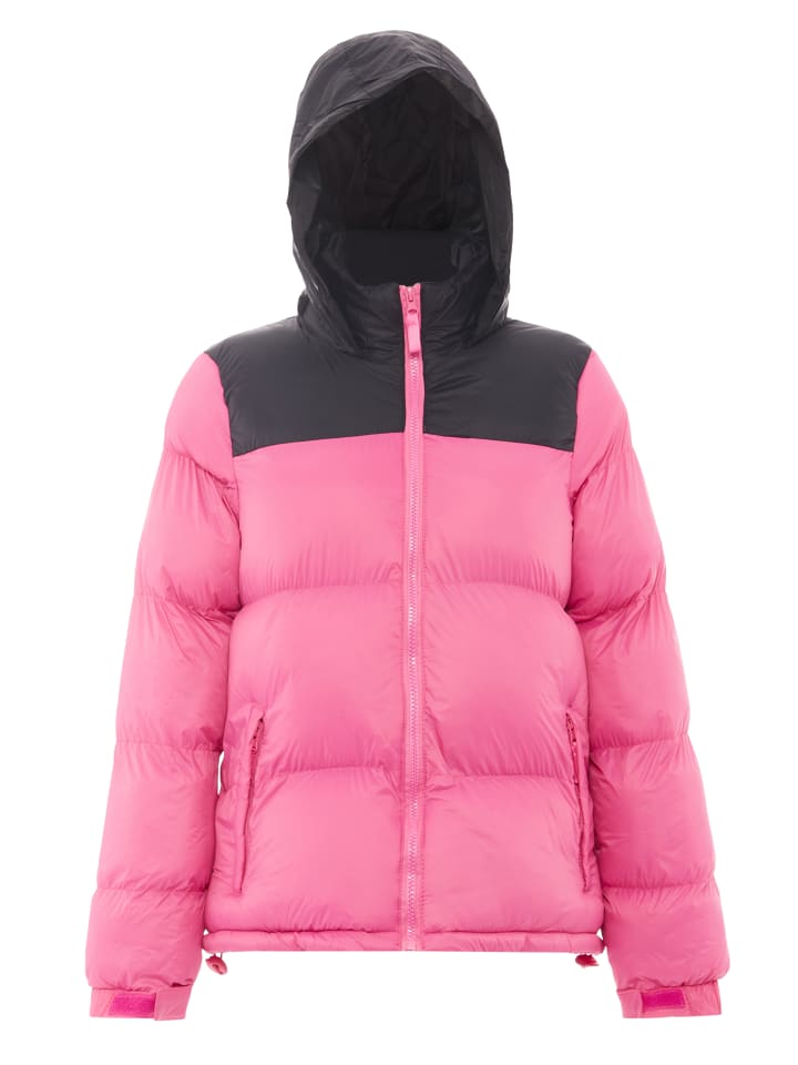 

Женская стеганая куртка розового и черного цветов myMo