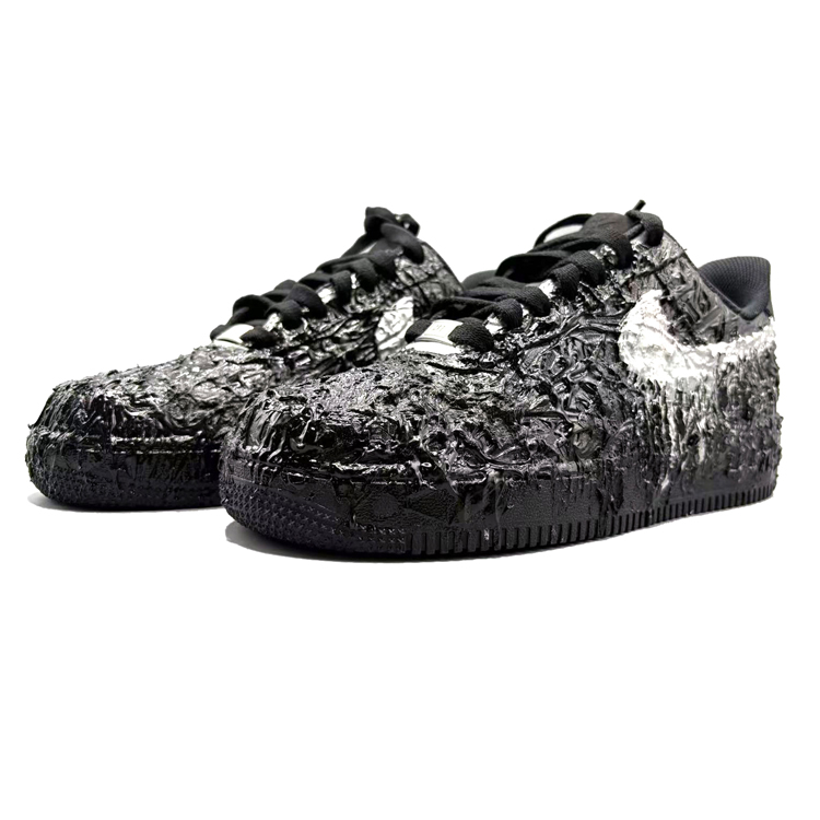 Кроссовки для скейтбординга Air Force 1 Abrasion Resistant низкие унисекс Nike, черный — фото 4