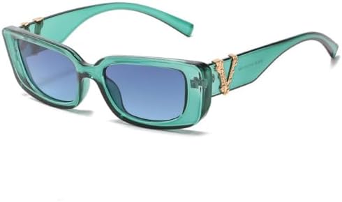 

Солнцезащитные очки в стиле ретро с кошачьей оправой для женщин и мужчин, модные прямоугольные солнцезащитные очки с металлическими шарнирами, защита от ультрафиолета UV400 MTZJH, C2