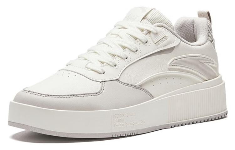 Кроссовки ANTA Milk Lid 2 Skateboarding Shoes Men Low-top White/Gray, белый/серый — фото 2
