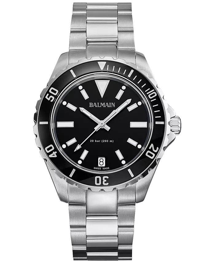 

Мужские наручные часы Swiss Ophrys со стальным браслетом, 43 мм Balmain