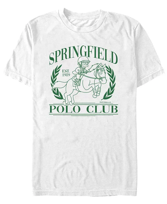 

Мужская футболка с коротким рукавом Polo Club The Simpsons, белый