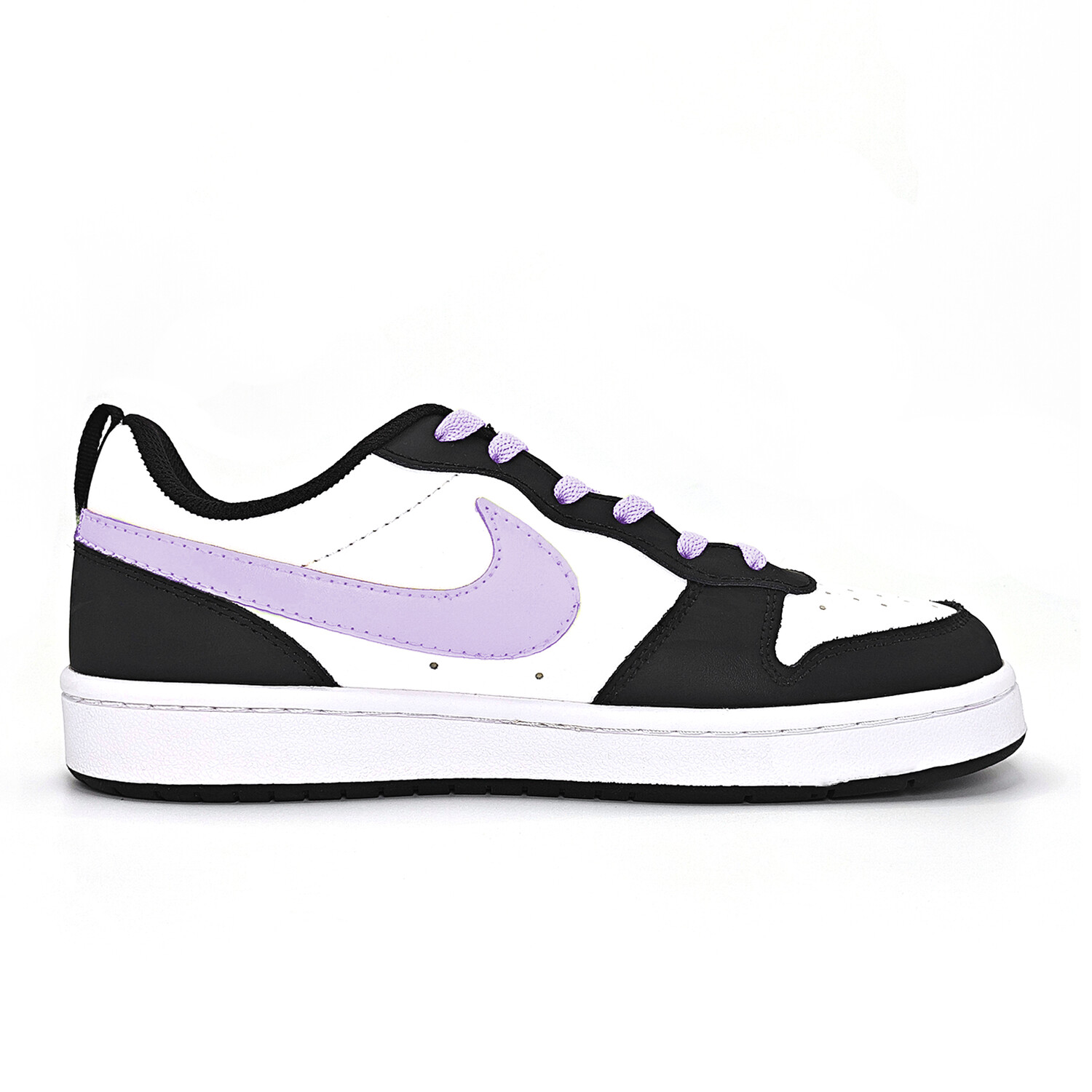 

Кроссовки Nike Court Borough Skateboarding Shoes Women's Low-top White/Bright Concord/True Red/Black, светло-фиолетовый