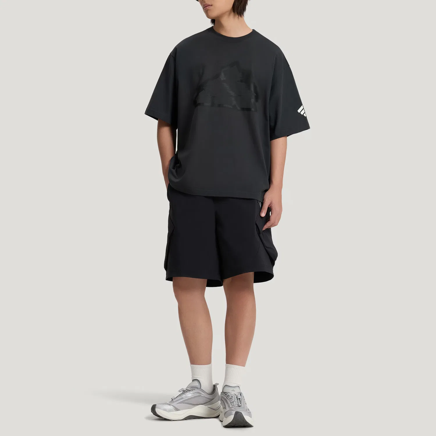 Шорты мужские FOS WOVEN Future Style Casual Adidas, Black — фото 4