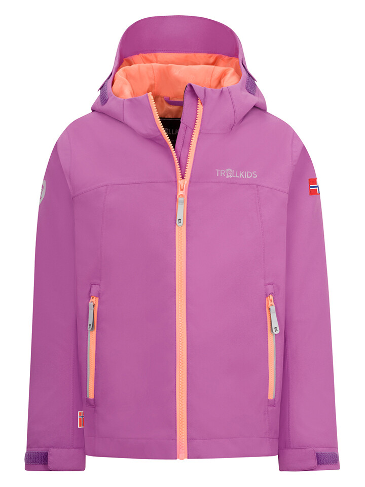 

Дождевик Trollkids Telemark, цвет Lila/Orange
