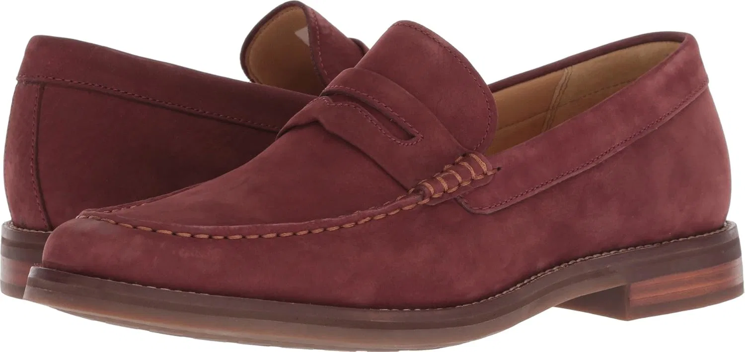 Мужские золотистые лоферы Sperry Exeter Penny Loafers