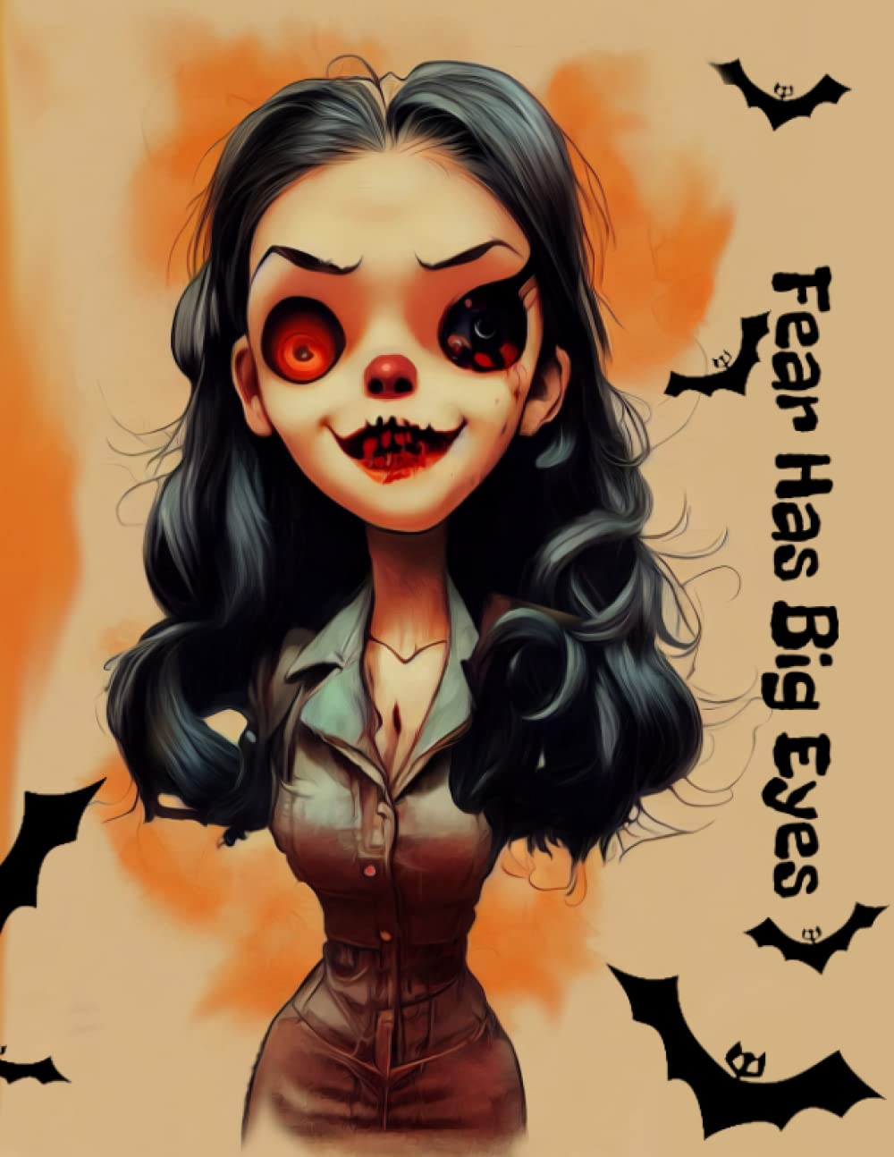 

Fear Has Big Eyes: Halloween Inspirations: Discover Your Inner Creativity with this Fun Notebook. Line notebook. 8,5/11''