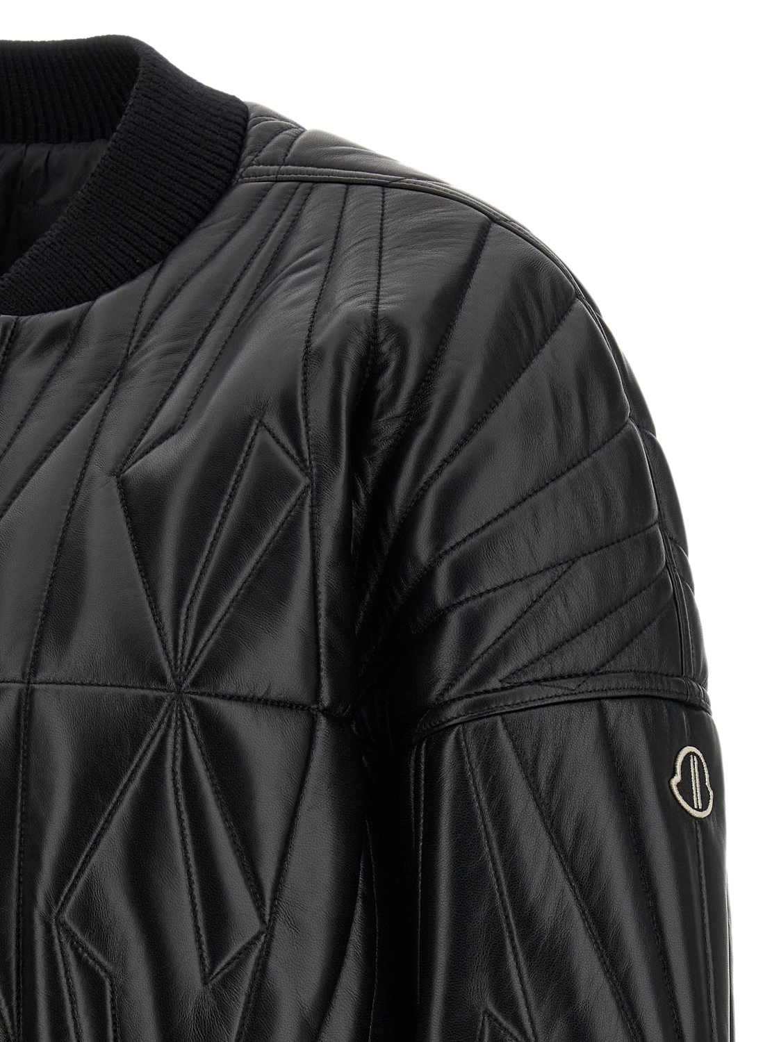 Бомбер Moncler + Rick Owens 'Geocamo', черный — фото 4
