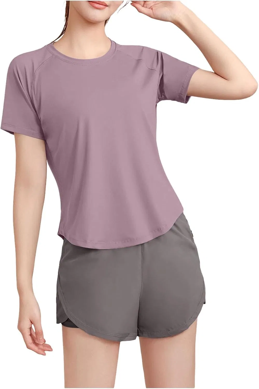 Футболка для бега и йоги, Quick Dry, Hot Pink
