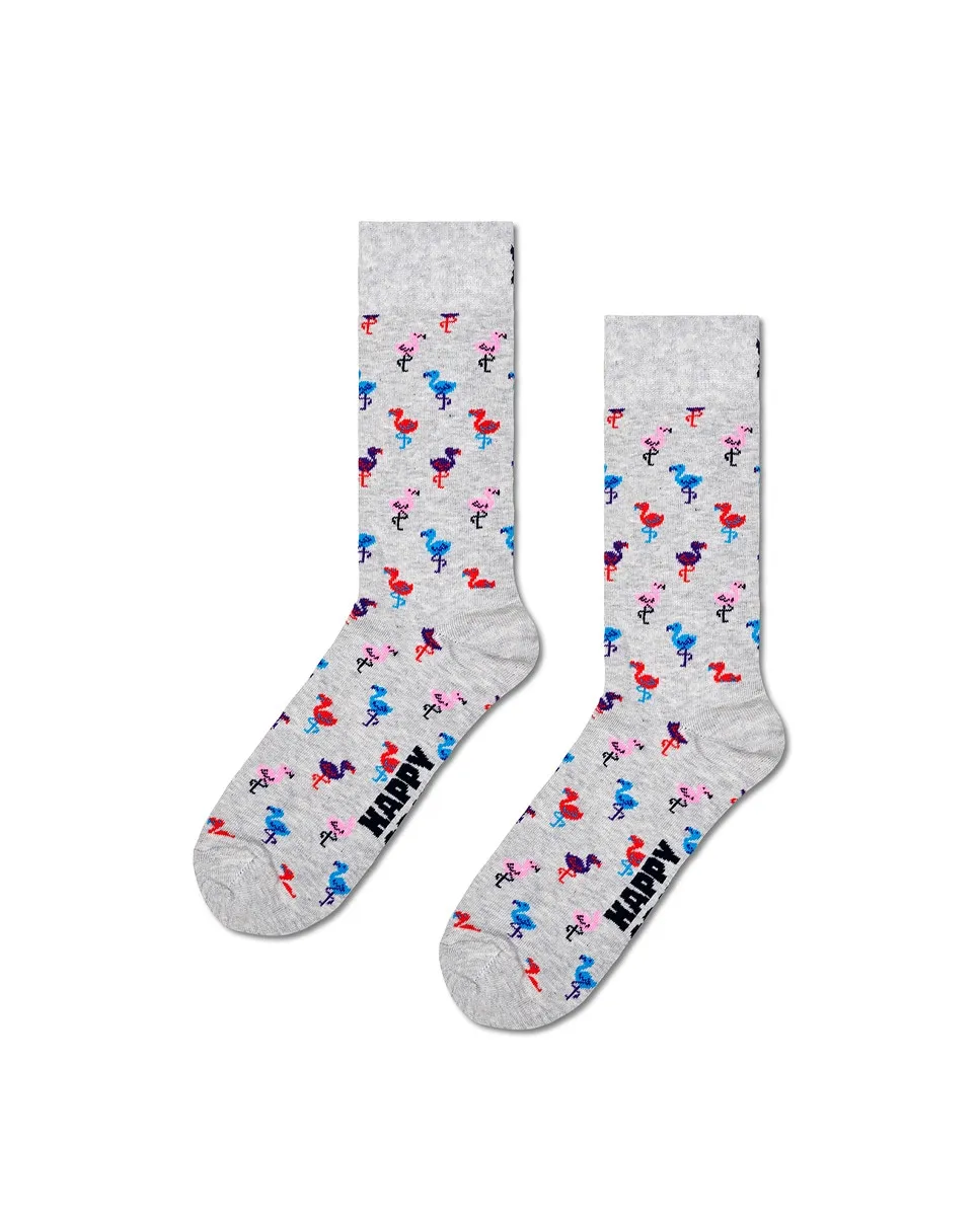 

Мужские носки с фламинго Happy Socks, серый