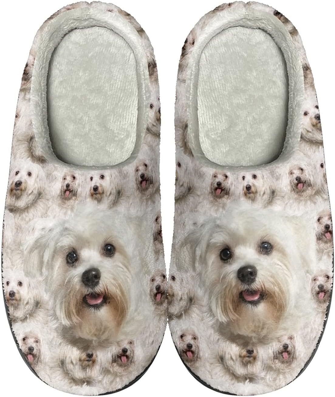 

Теплые тапочки Xoenoiee для мужчин и женщин, мягкие пушистые тапочки, для дома и улицы, с нескользящей подошвой, белый