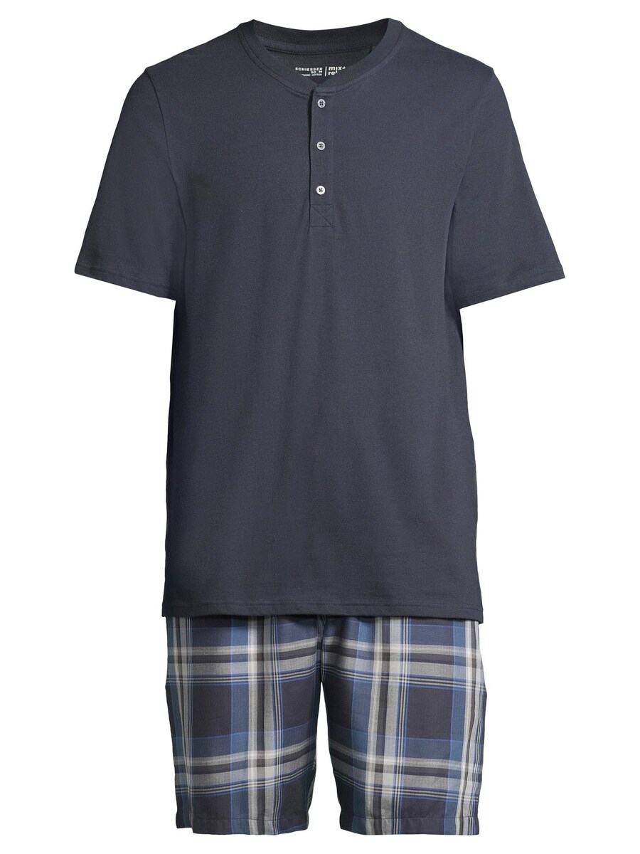 

Короткая пижама SCHIESSER Night & Home, темно-синий