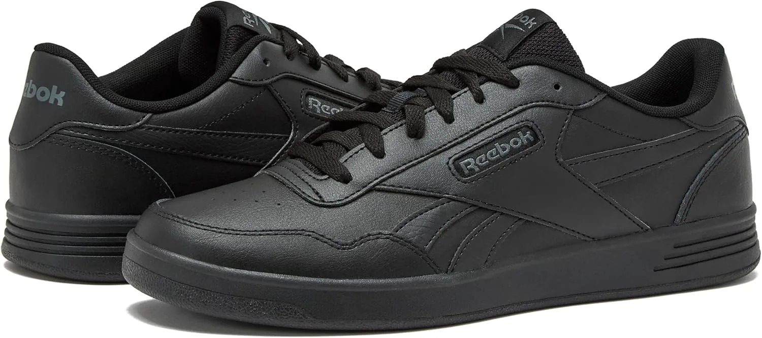 Мужские кроссовки Reebok Court Advance - повседневные теннисные туфли, размеры с 6 по 15, черный/серый — фото 4