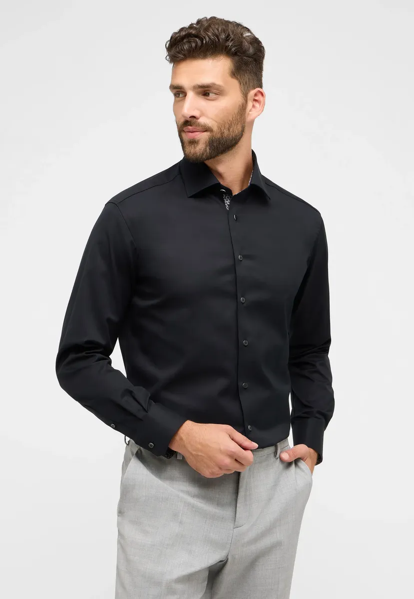 

Рубашка Eterna с длинными рукавами "MODERN FIT", черный