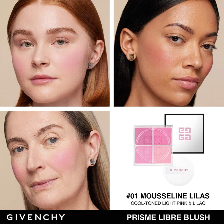 Prisme Libre Рассыпчатые румяна-пудра 12H Сияние Givenchy, 0.15 oz, Mousseline Lilas — фото 3