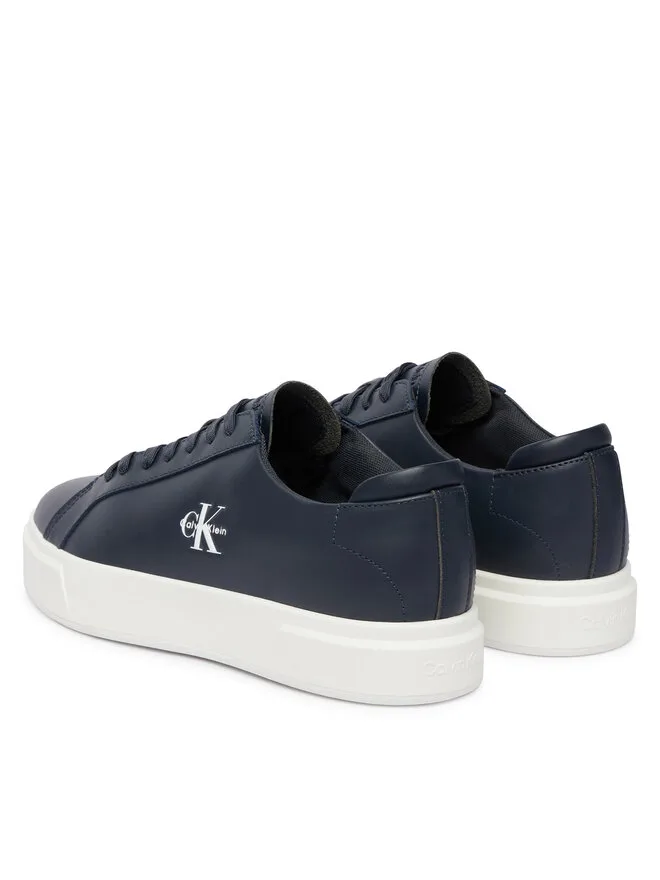 Calvin Klein Кроссовки Basket Cupole Laceup Lth Ml YM0YM01460 темно-синие — фото 3