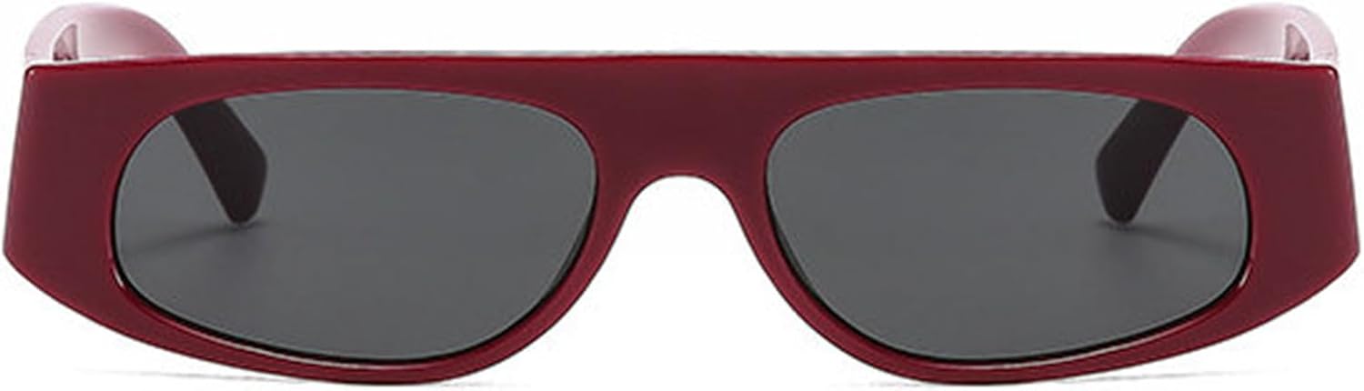 

Солнцезащитные очки Willochra Retro Square для мужчин, модные градиентные очки с защитой от УФ-излучения UV400 для женщин, трендовые прямоугольные черные солнцезащитные очки для мужчин, Red