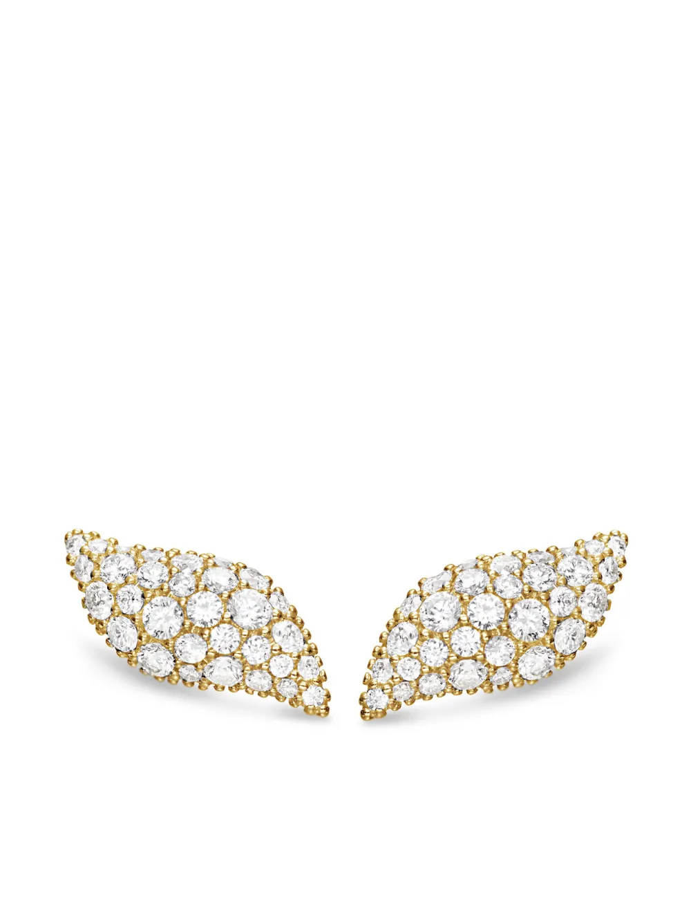 

Серьги-гвоздики Petite Flute из желтого золота с бриллиантами David Yurman, золотой