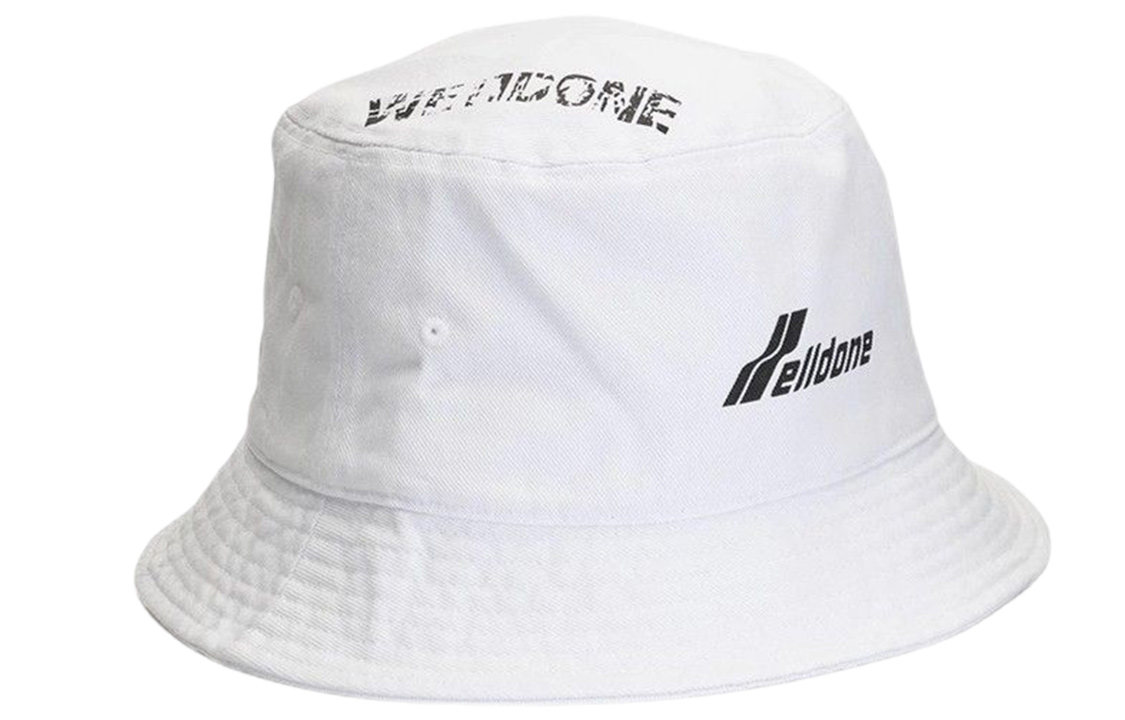 

WE11DONE Хлопковая панама унисекс белая, White