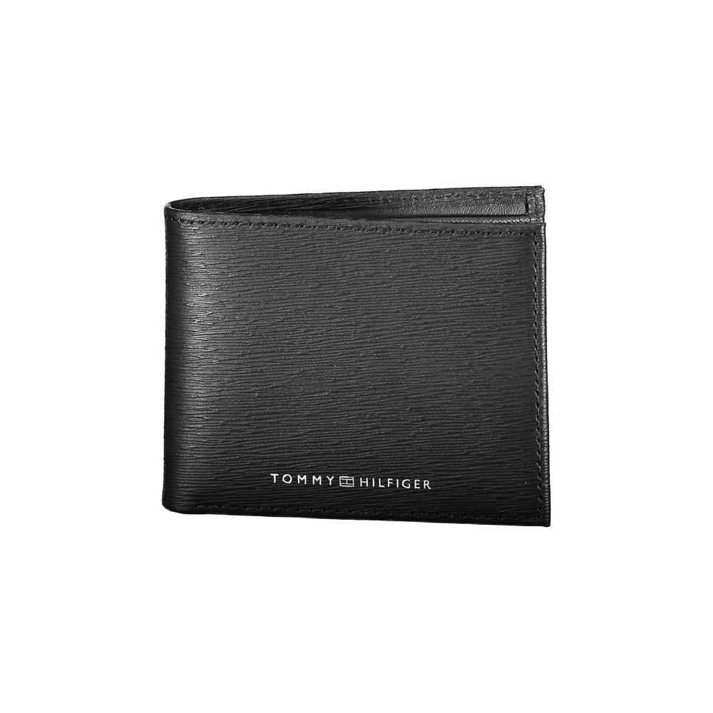 

Черный кожаный кошелек Tommy Hilfiger