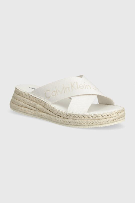 

Шлепанцы Sporty Wedge Rope Sandal Mr Calvin Klein Jeans, белый