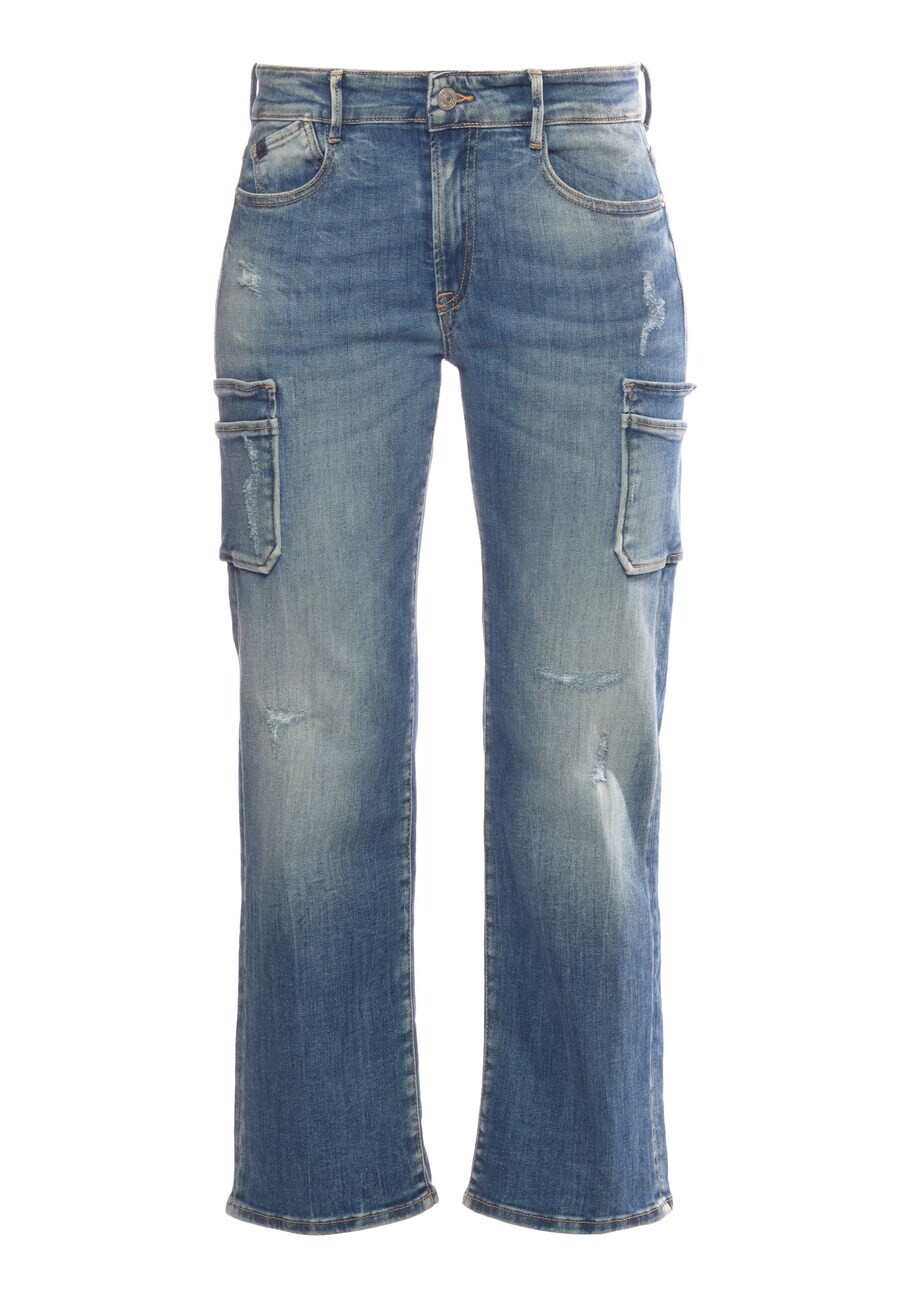 

Джинсы Le Temps Des Cerises Regular Cargo Jeans, цвет Blue/Blue denim