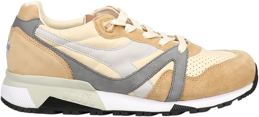 Мужские кроссовки Diadora N9000 Italia на шнуровке - повседневные, бежевые