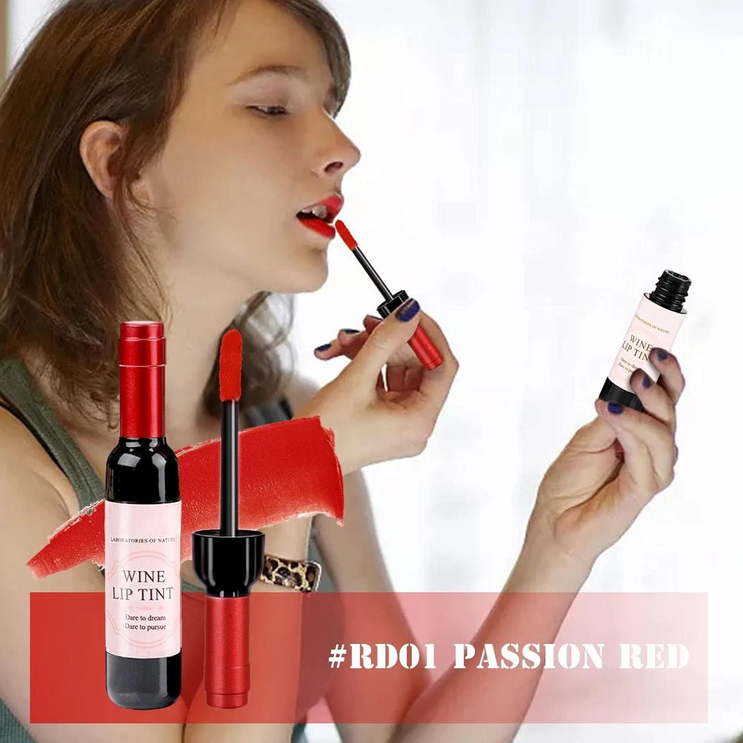Матовая жидкая помада Wine Lip Tint Cozbumor, 6 цветов — фото 2