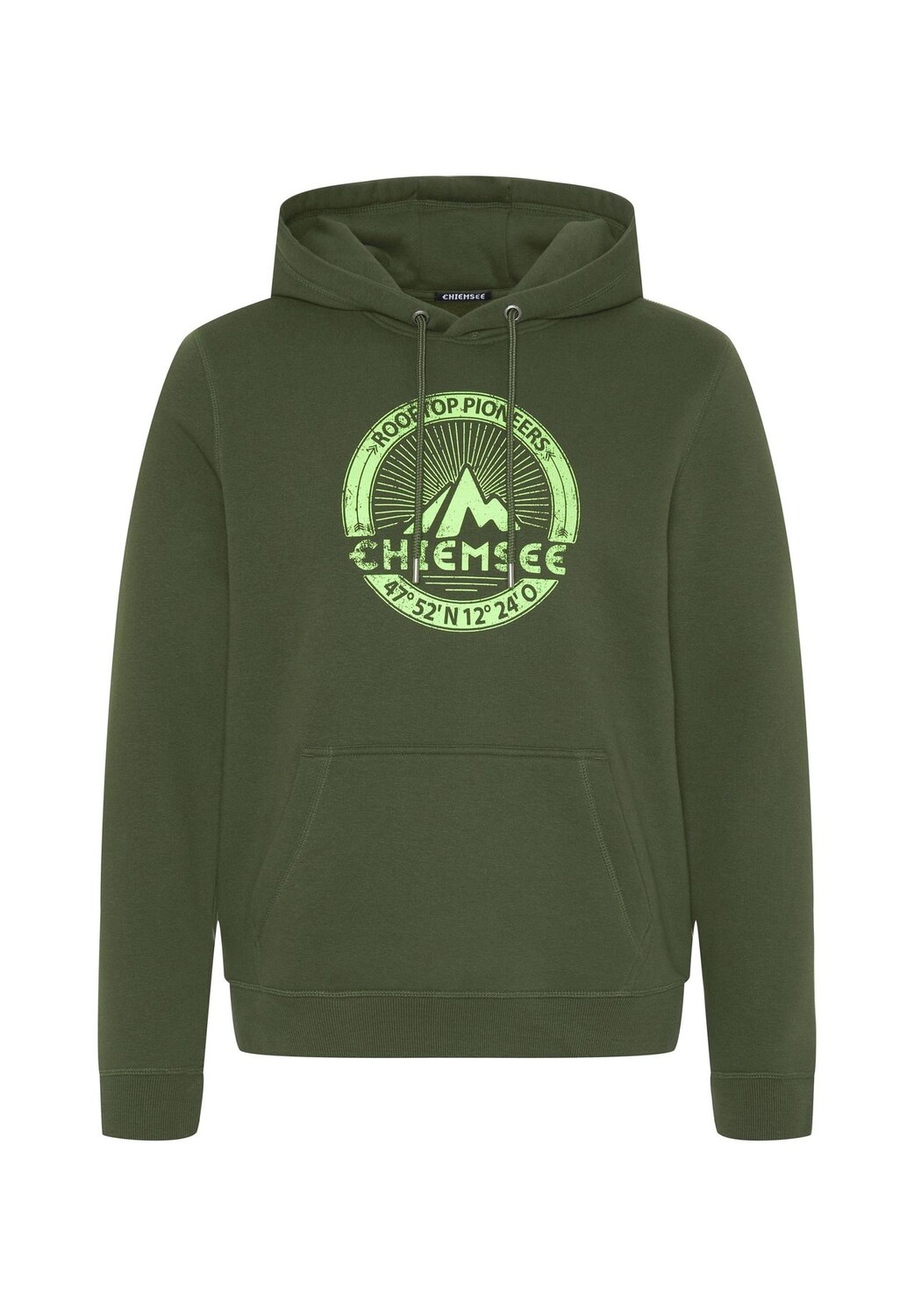 

Худи с принтом Label Mountain CHIEMSEE, цвет Kombu Green