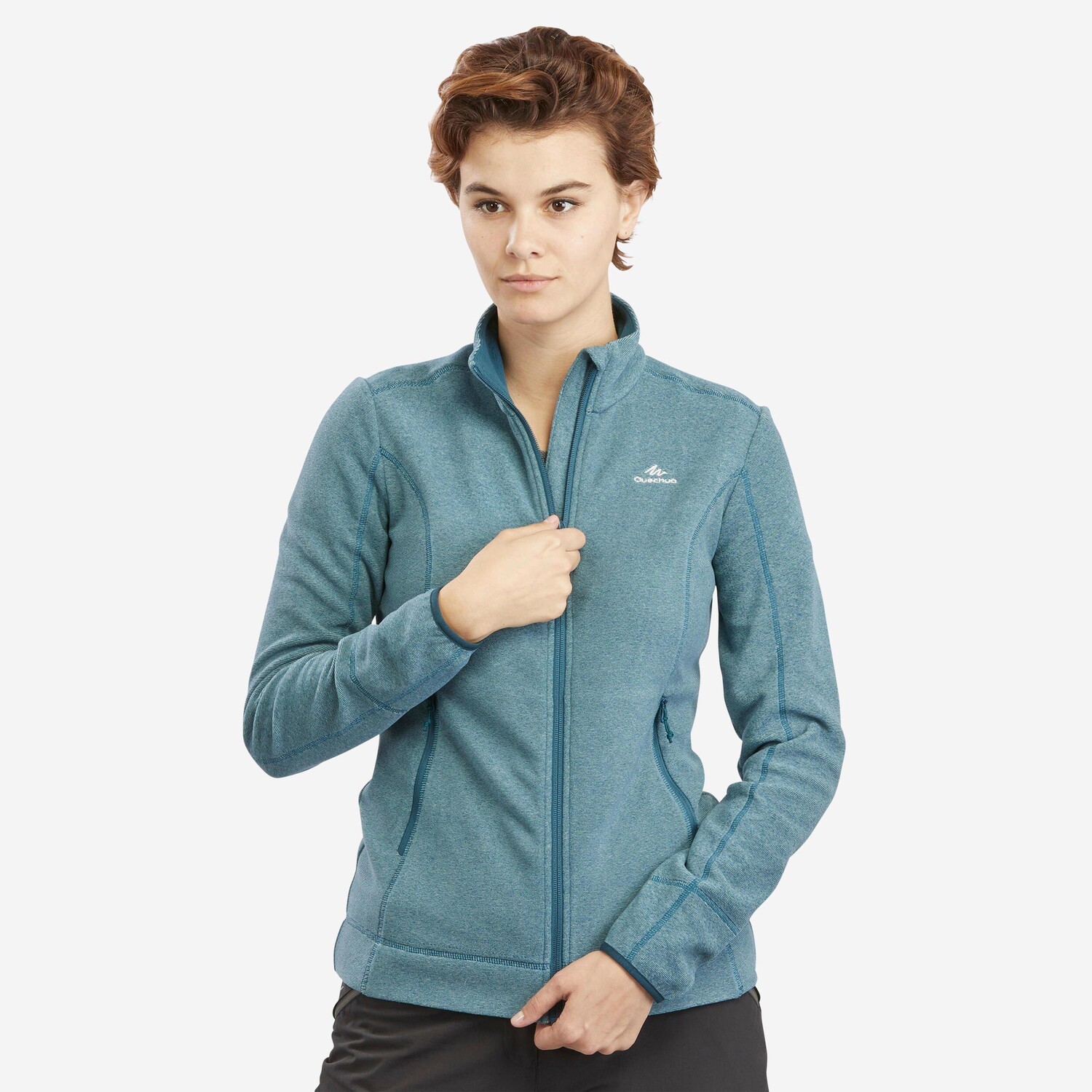 

Флисовая куртка Decathlon для походов — Mh120 Quechua, зеленый