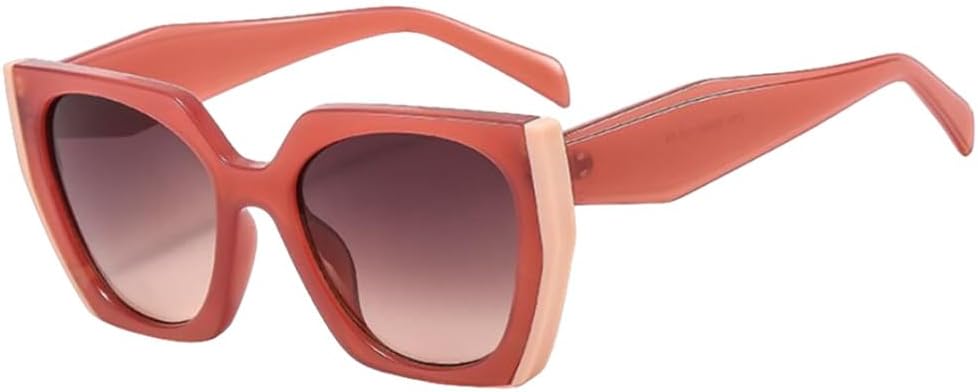 

Модные женские солнцезащитные очки в крупной оправе, стильные белые и черные, большие солнцезащитные очки для женщин, очки с защитой от УФ-излучения UV400 generic, C6 Red Red