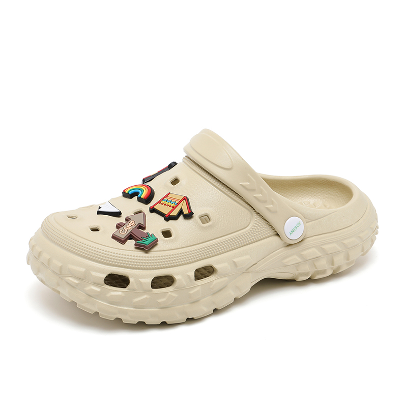 JOSINY Клоги женские хаки на каблуке 5,8 см, цвет Khaki (Heel Height 5.8cm) — фото 2