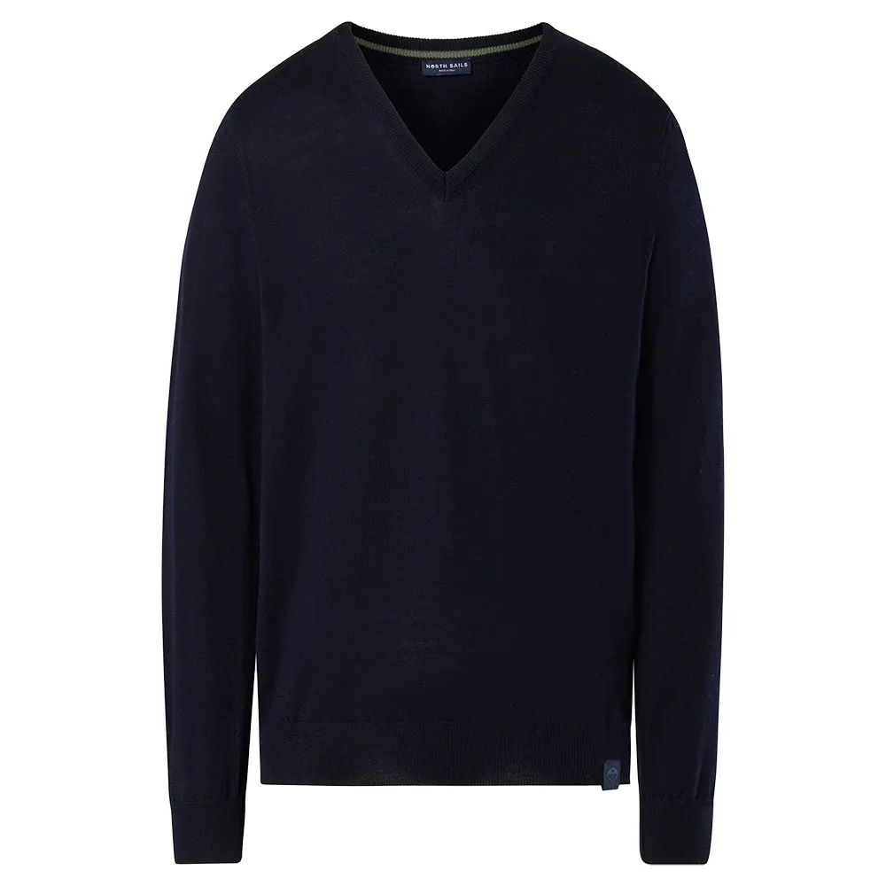 

Свитер North Sails 12Gg v neck, синий