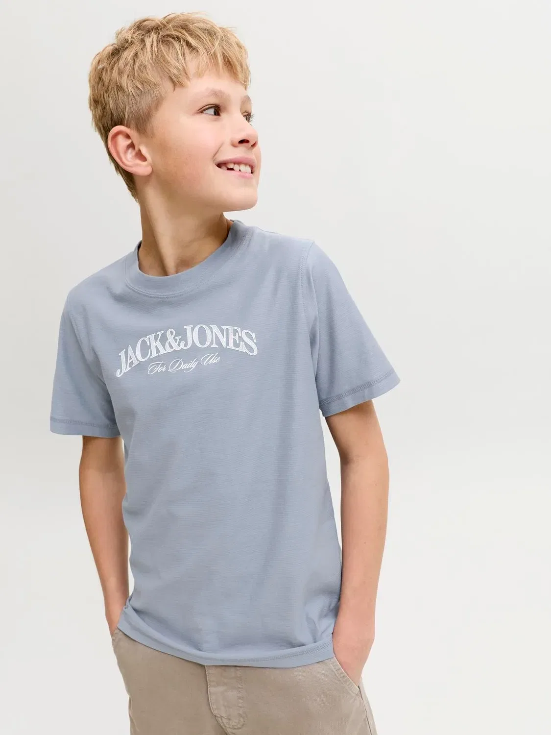 Футболка хлопковая JACK & JONES Junior, tradewinds — фото 3