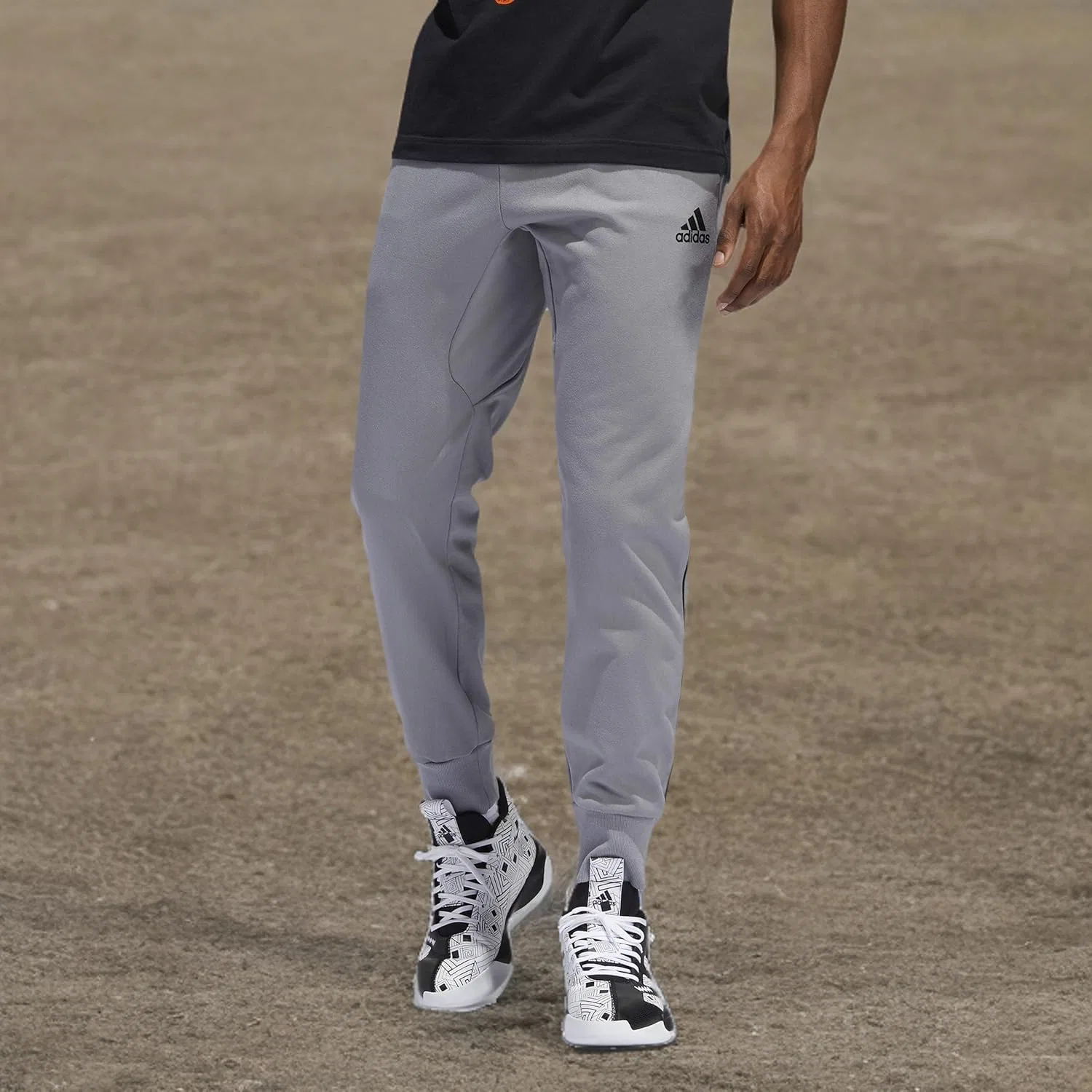 Брюки баскетбольные Adidas Sport мужские, серый — фото 2