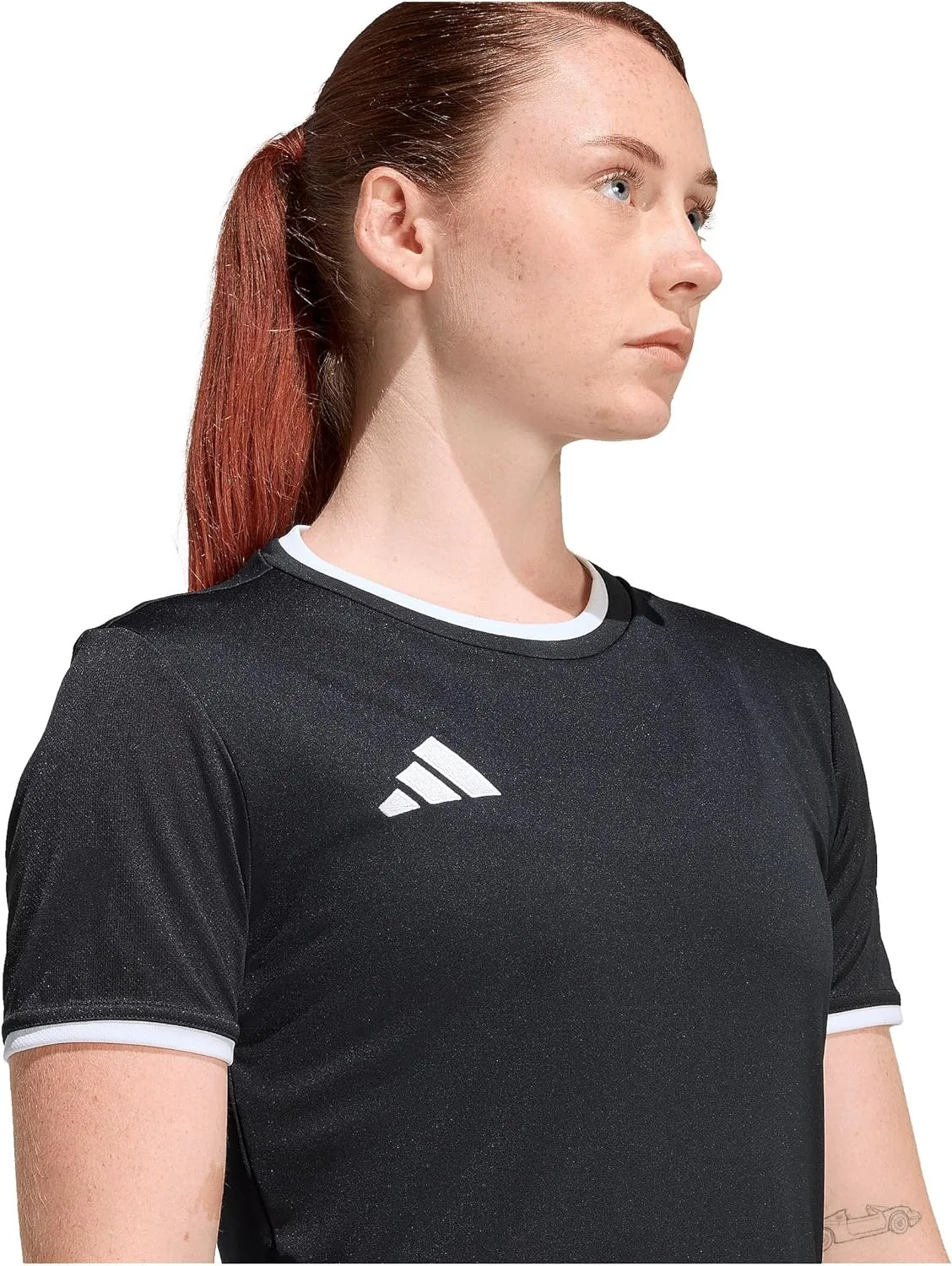 Футболка adidas Entrada 26, Black/White — фото 3