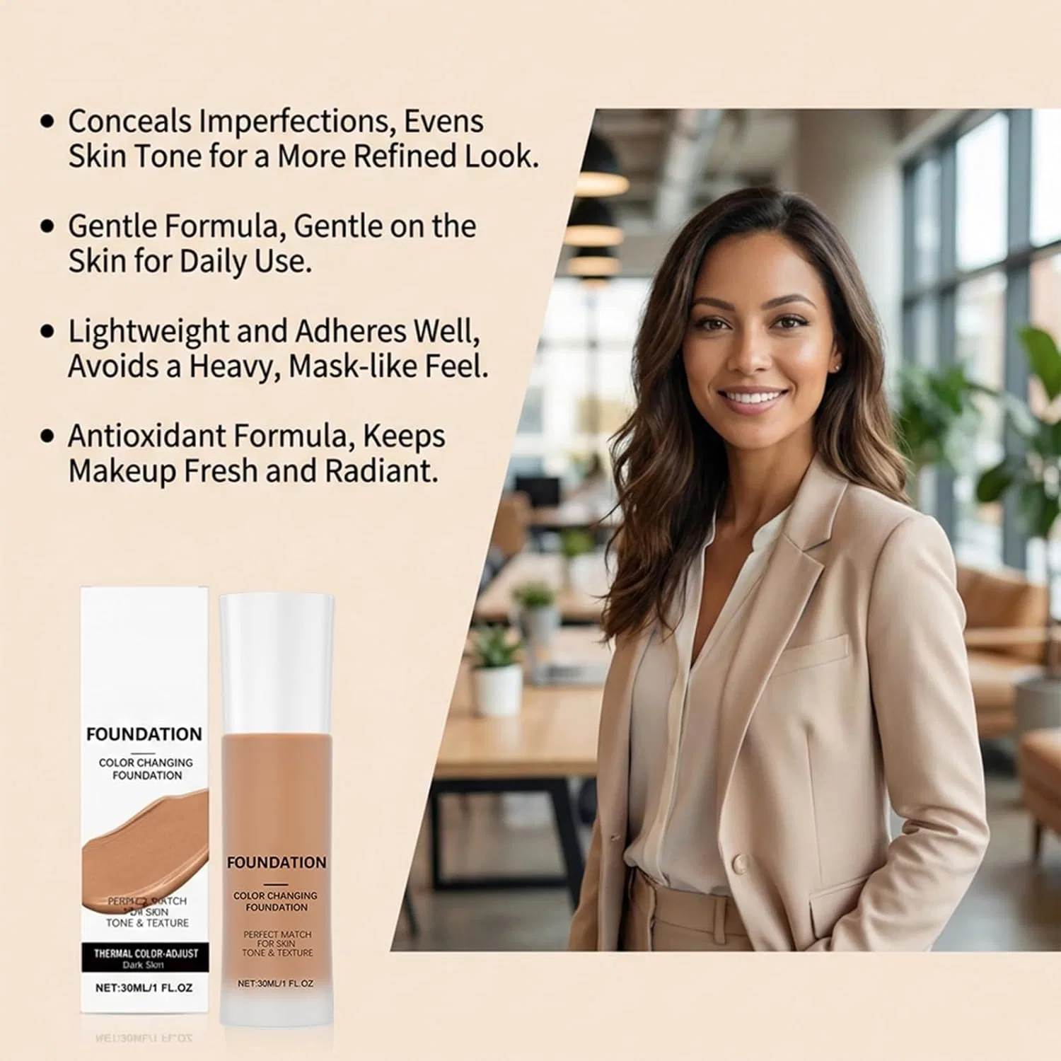 Тональная основа «Intelligent Colour Correcting Foundation» для среднего тона кожи Generisch, Medium Skin Tone — фото 3
