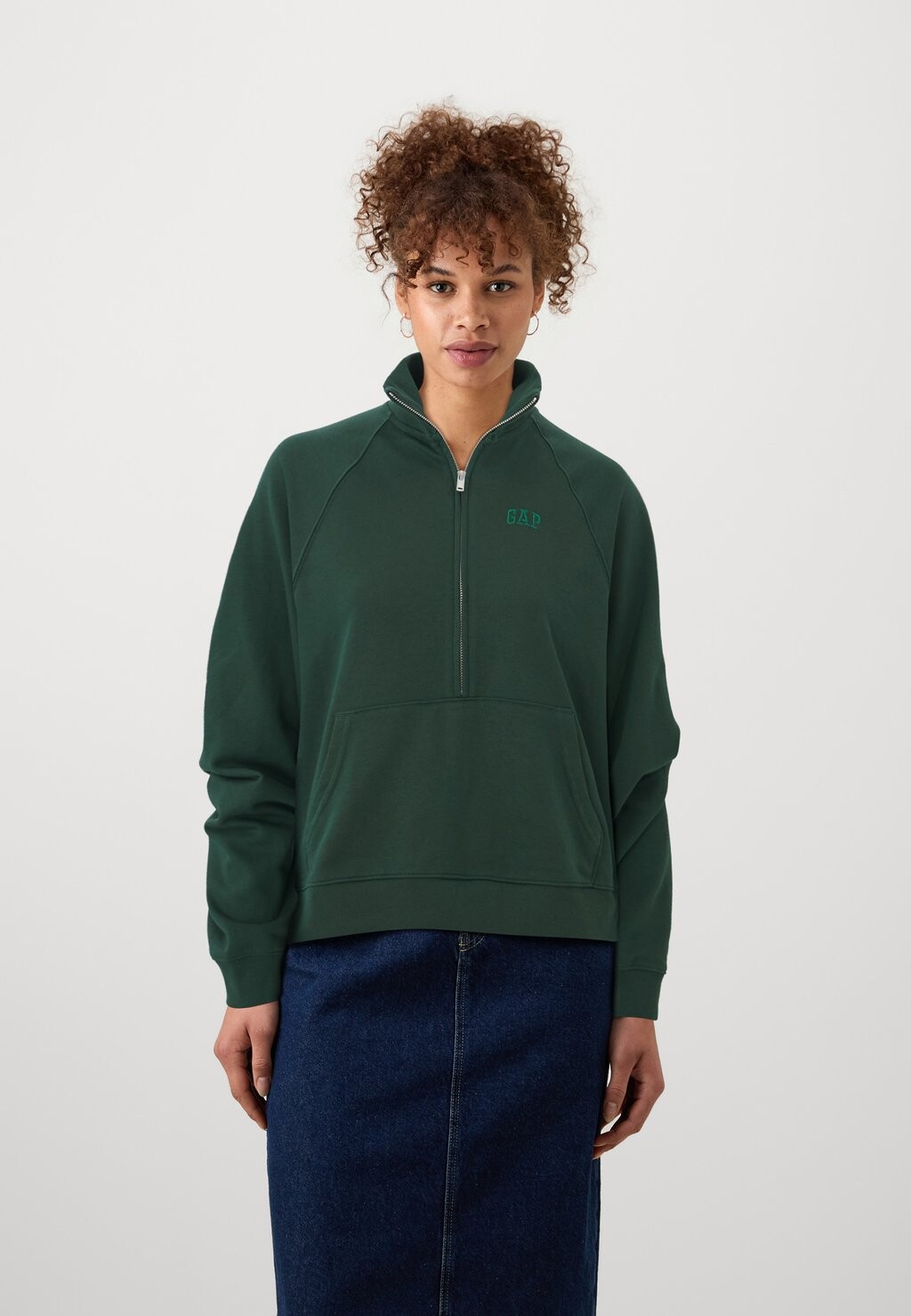 

Свитер LOGO QUARTER ZIP GAP, черный