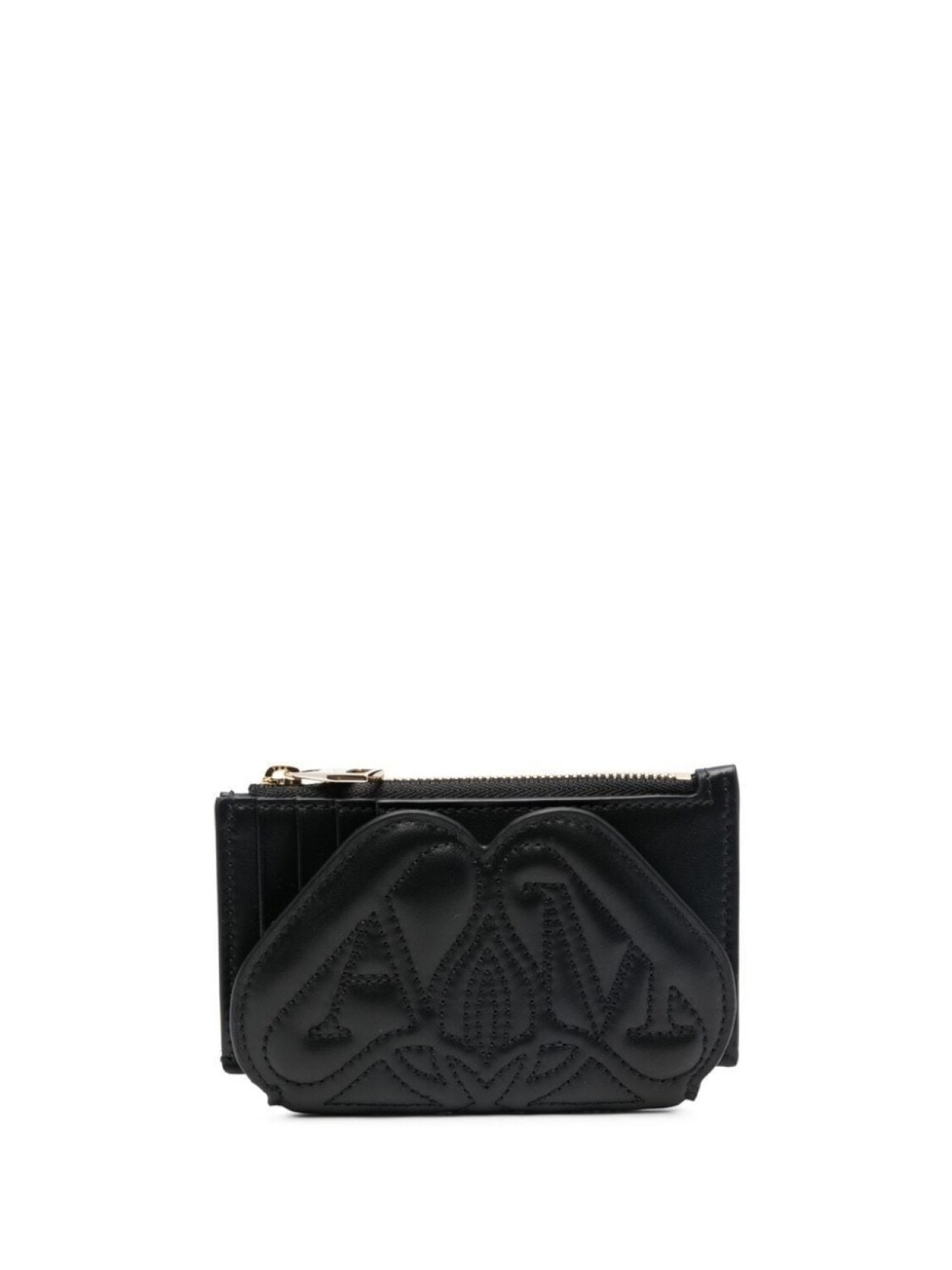 

Alexander McQueen стеганый кошелек с логотипом, черный