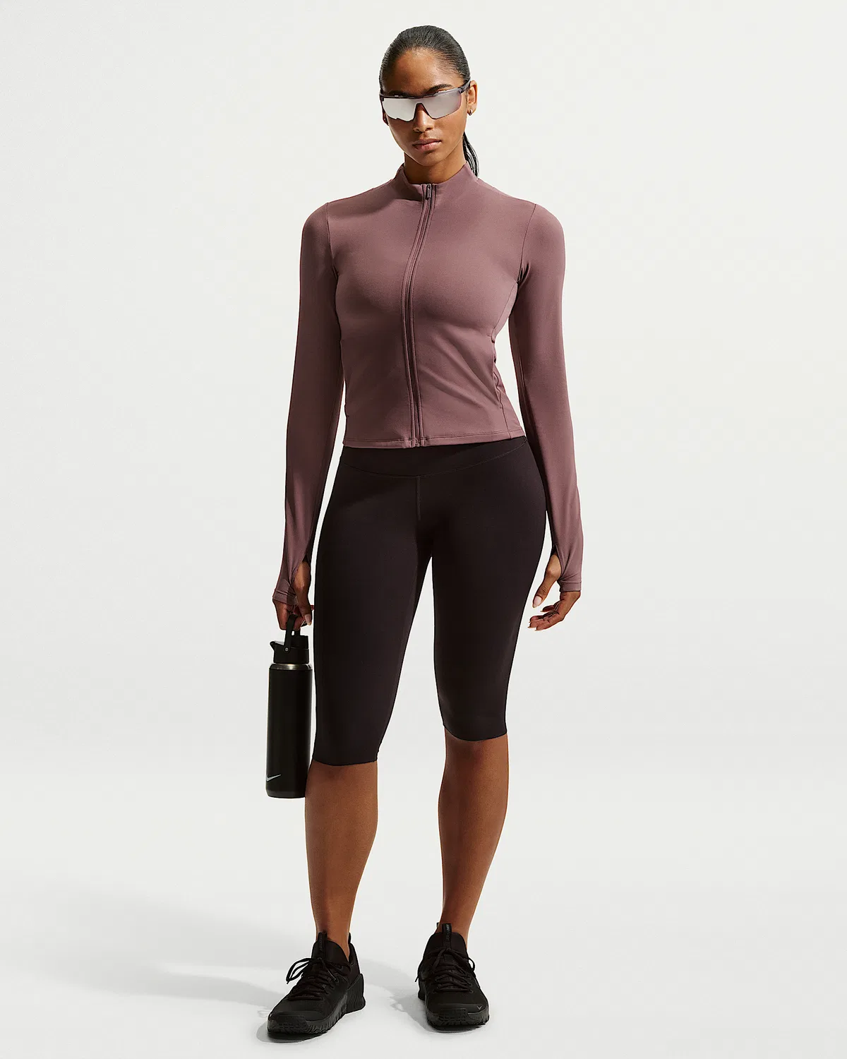 Женская куртка Nike Zenvy Dri-FIT на молнии, Tattoo/White — фото 4