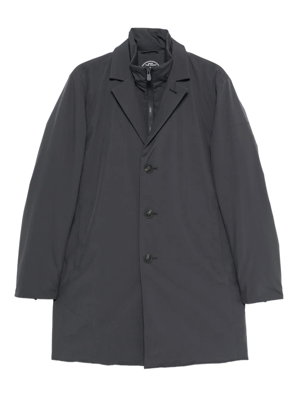 

Однобортное пальто Save The Duck, серый