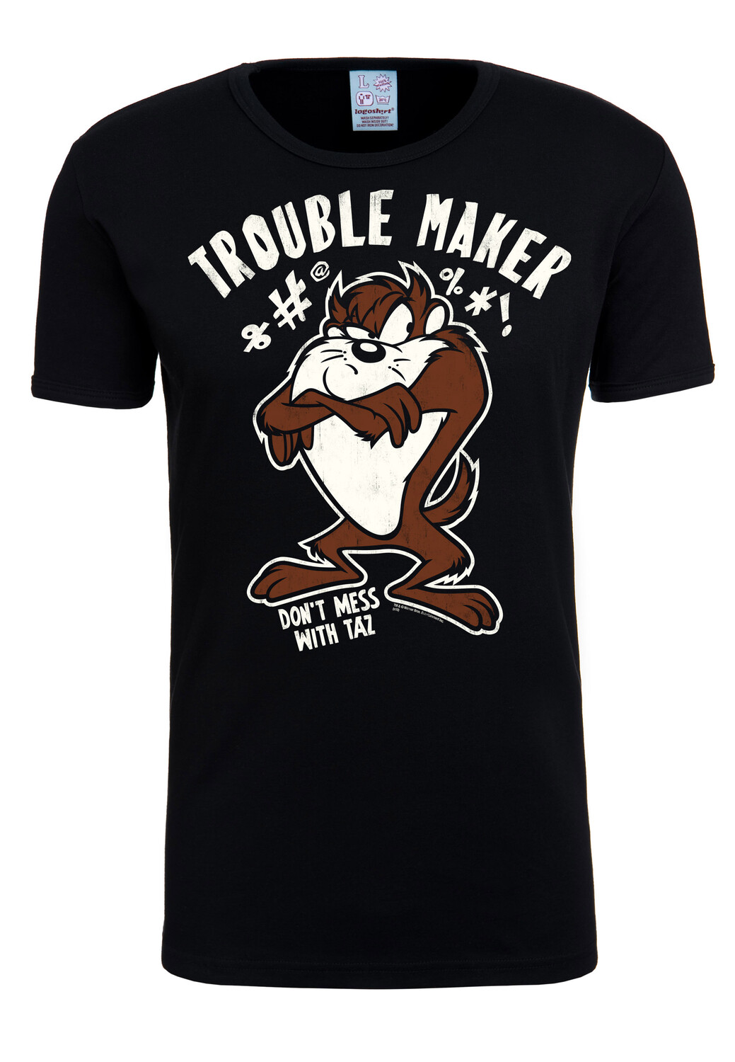 

Футболка Logoshirt Looney Tunes Taz Trouble Maker, черный