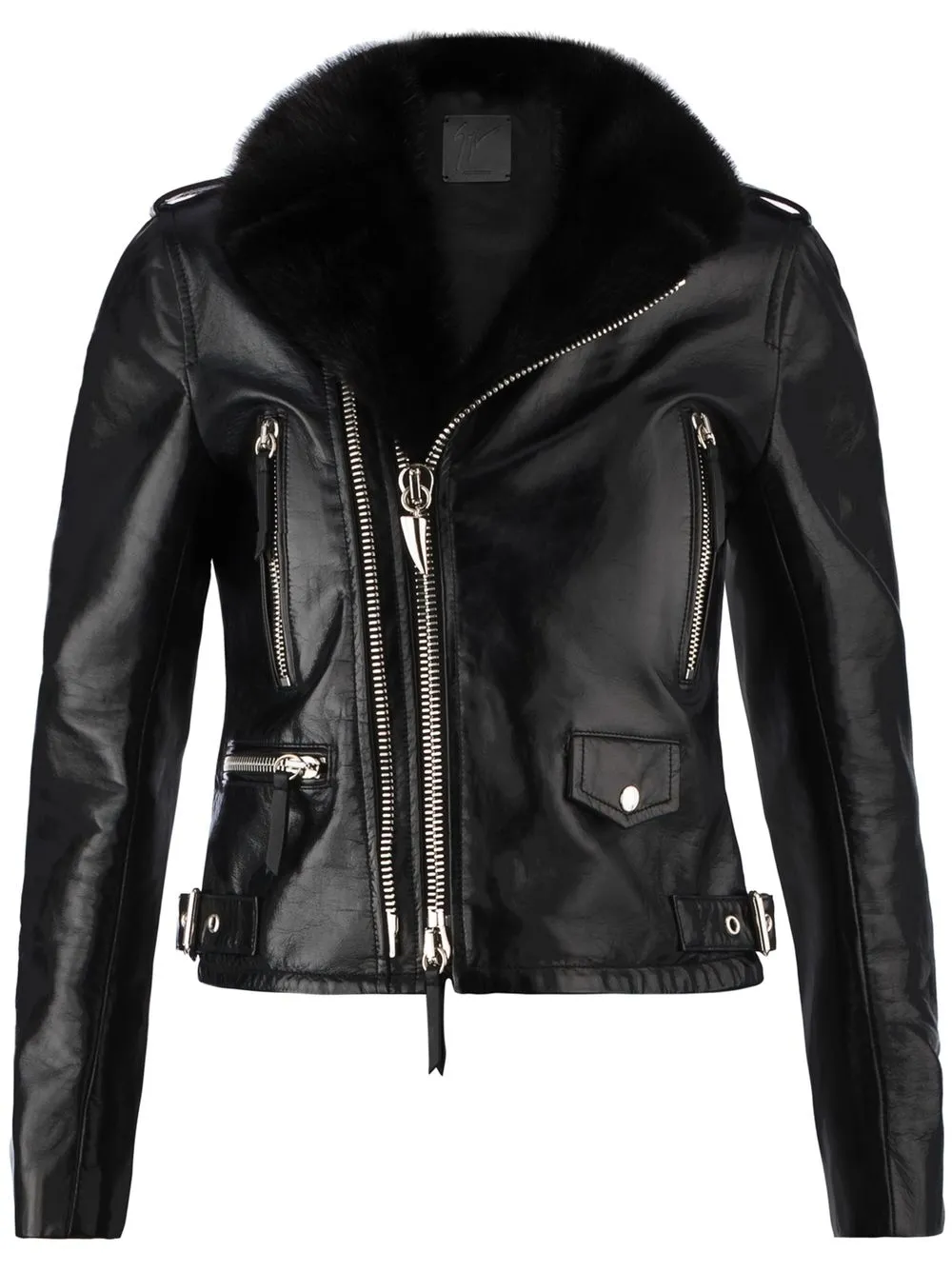 

Байкерская куртка Amelia Giuseppe Zanotti, черный