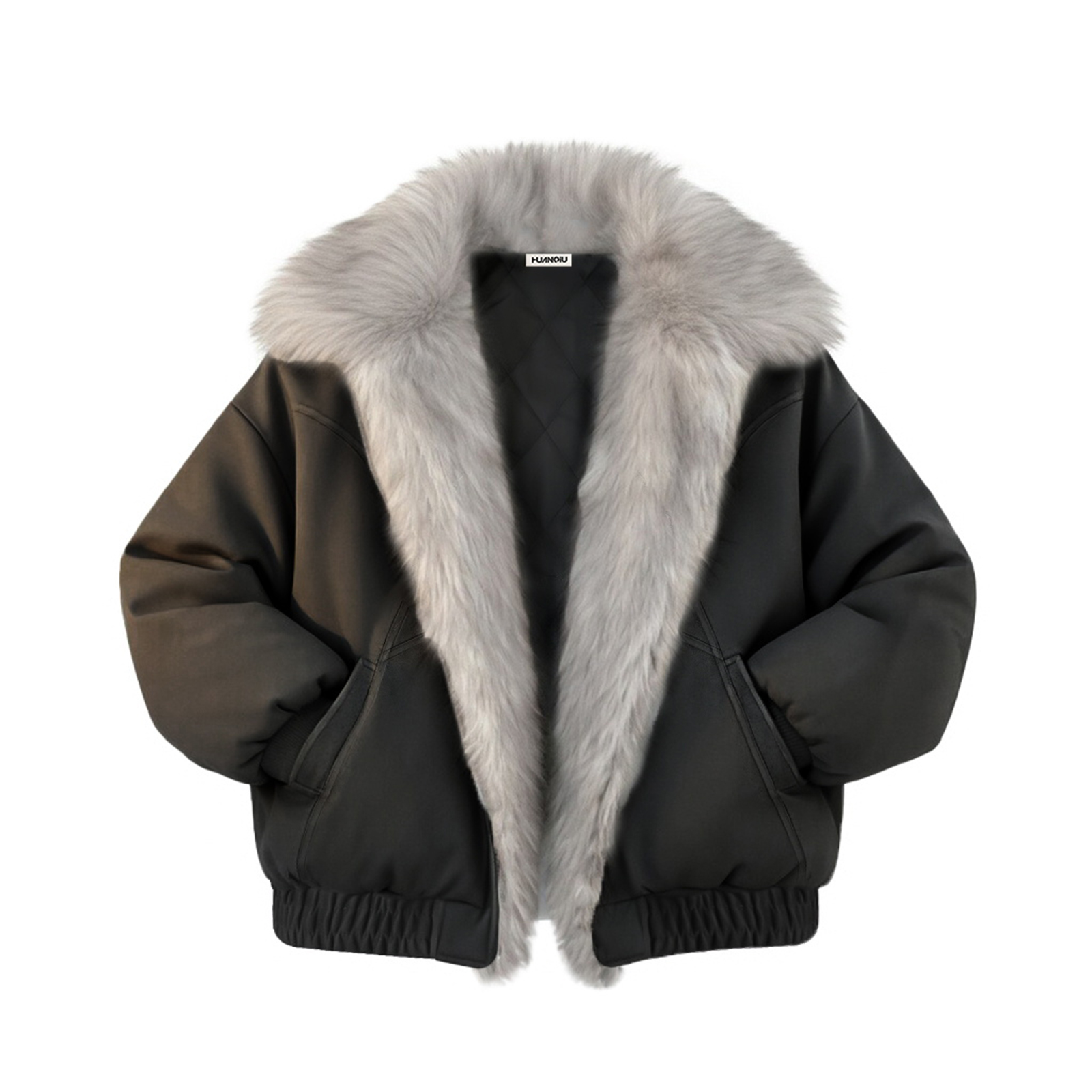 

Пуховик Unisex Lapel Thickened Puffer HUANQIU, черный (heavyweight upgraded 95% customer choice)